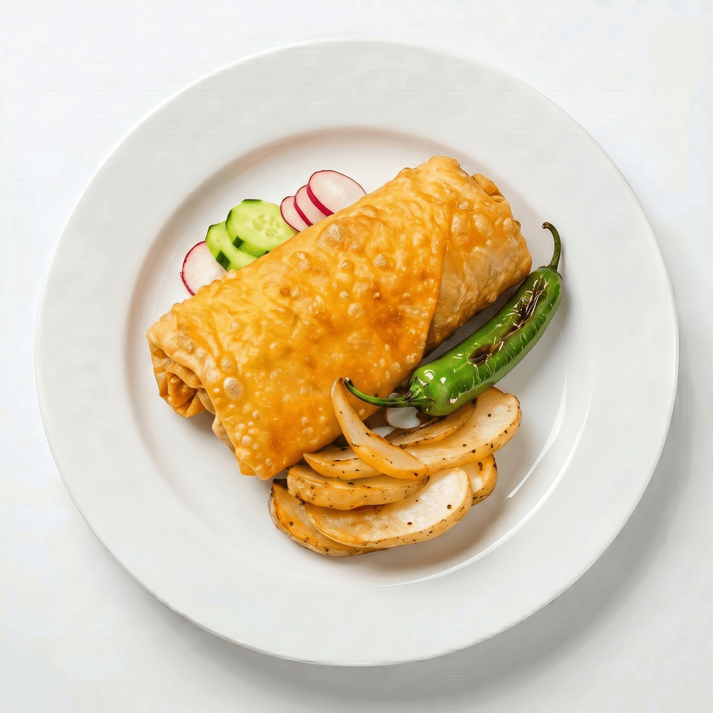 Burrito Birria con Consomé