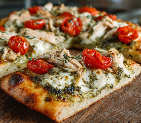 Chicken Pesto Flatbread (NEW Item)
