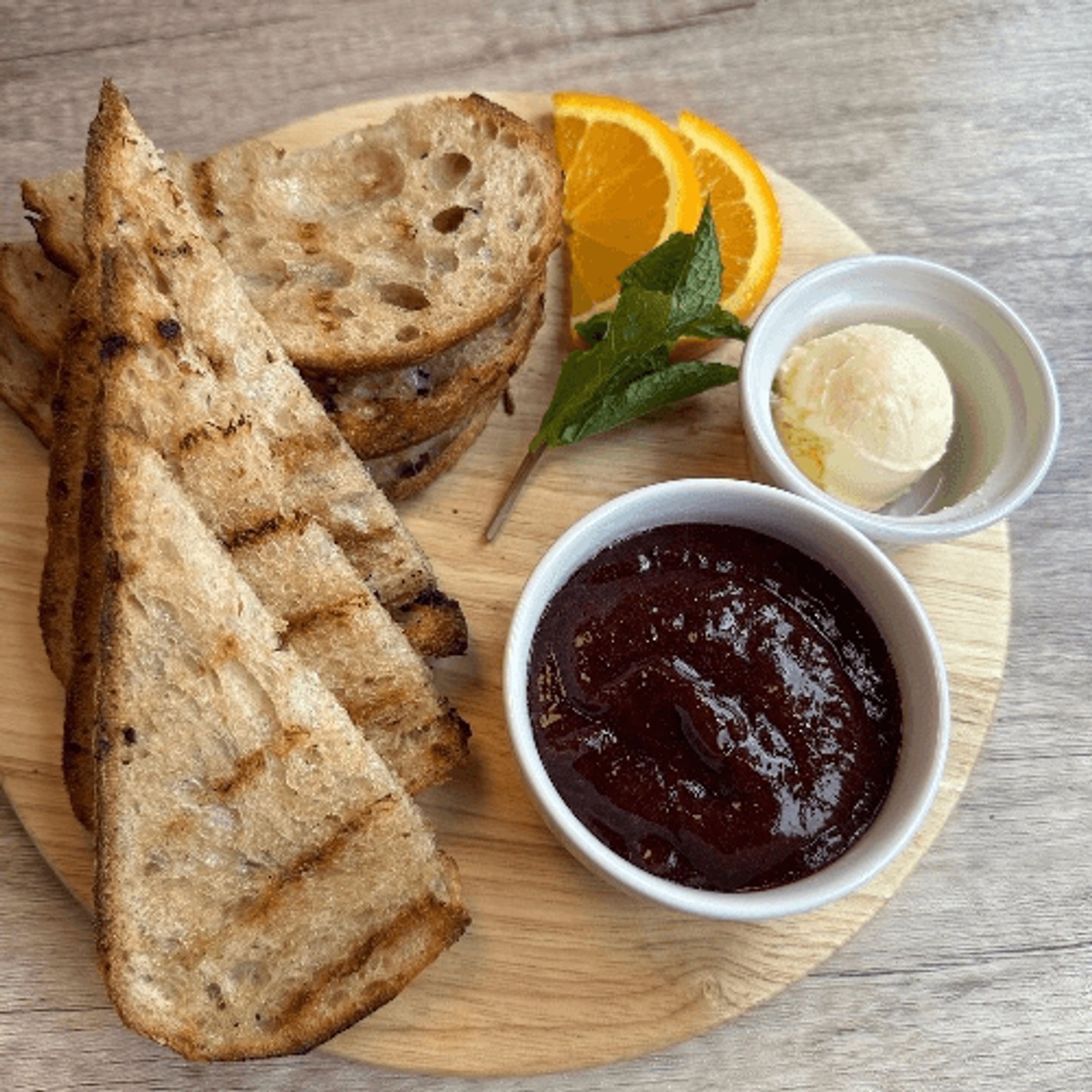 Housemade Cherry Jam and Bread