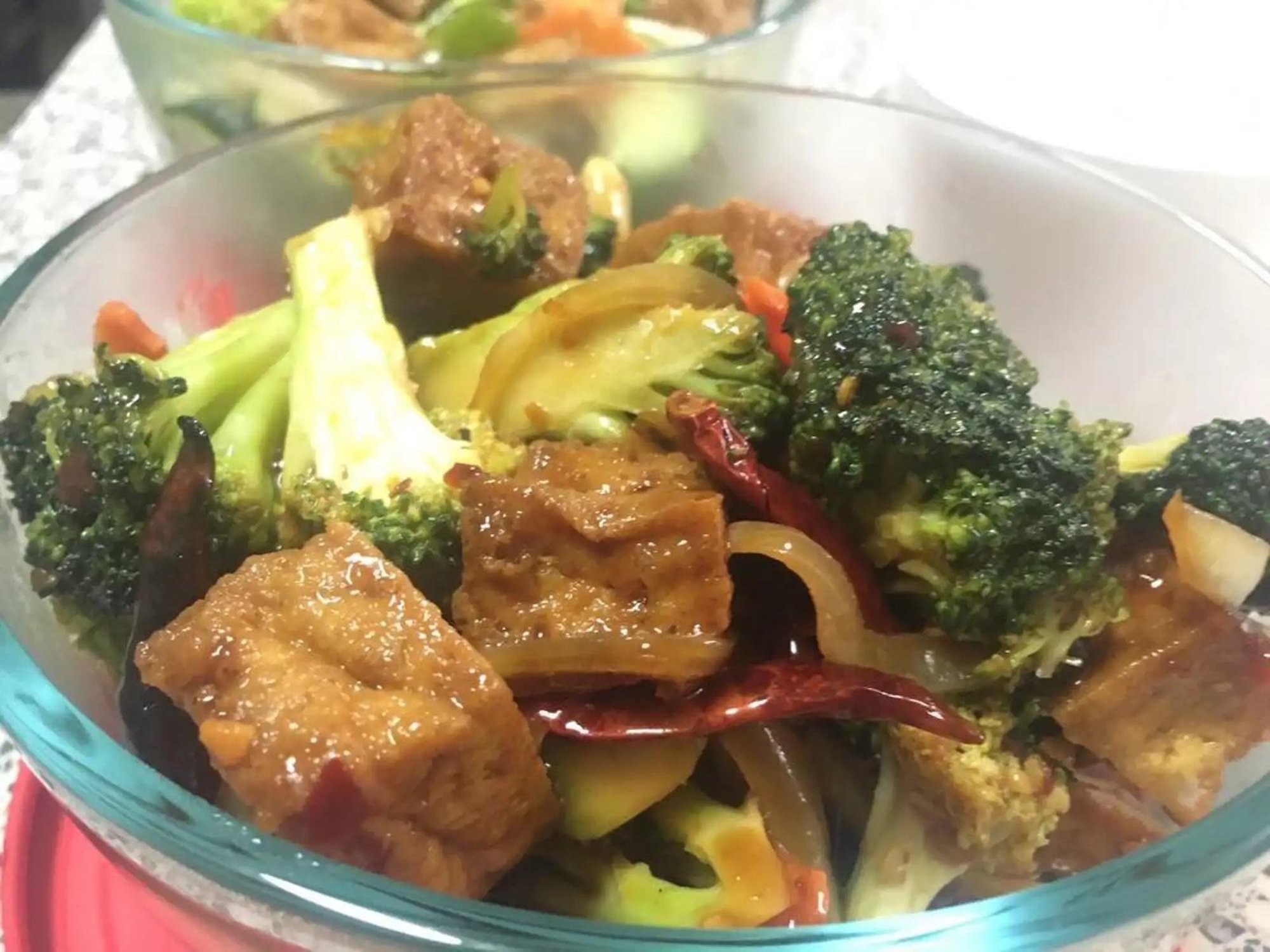 Kung Pao Tofu with Broccoli