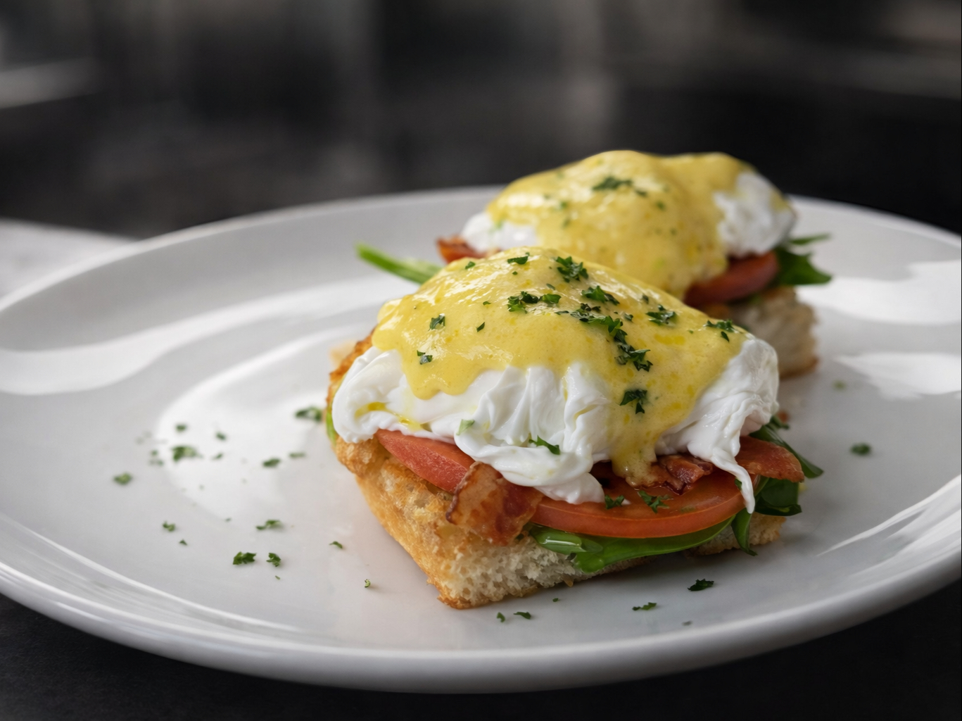 Bacon Avocado Benedict