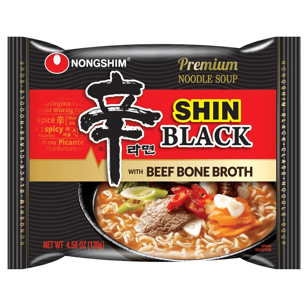 Shin Black “Spicy Beef Bone Broth” Ramen