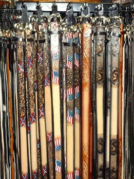 Name belts for every member of the family. 100% full grain leather