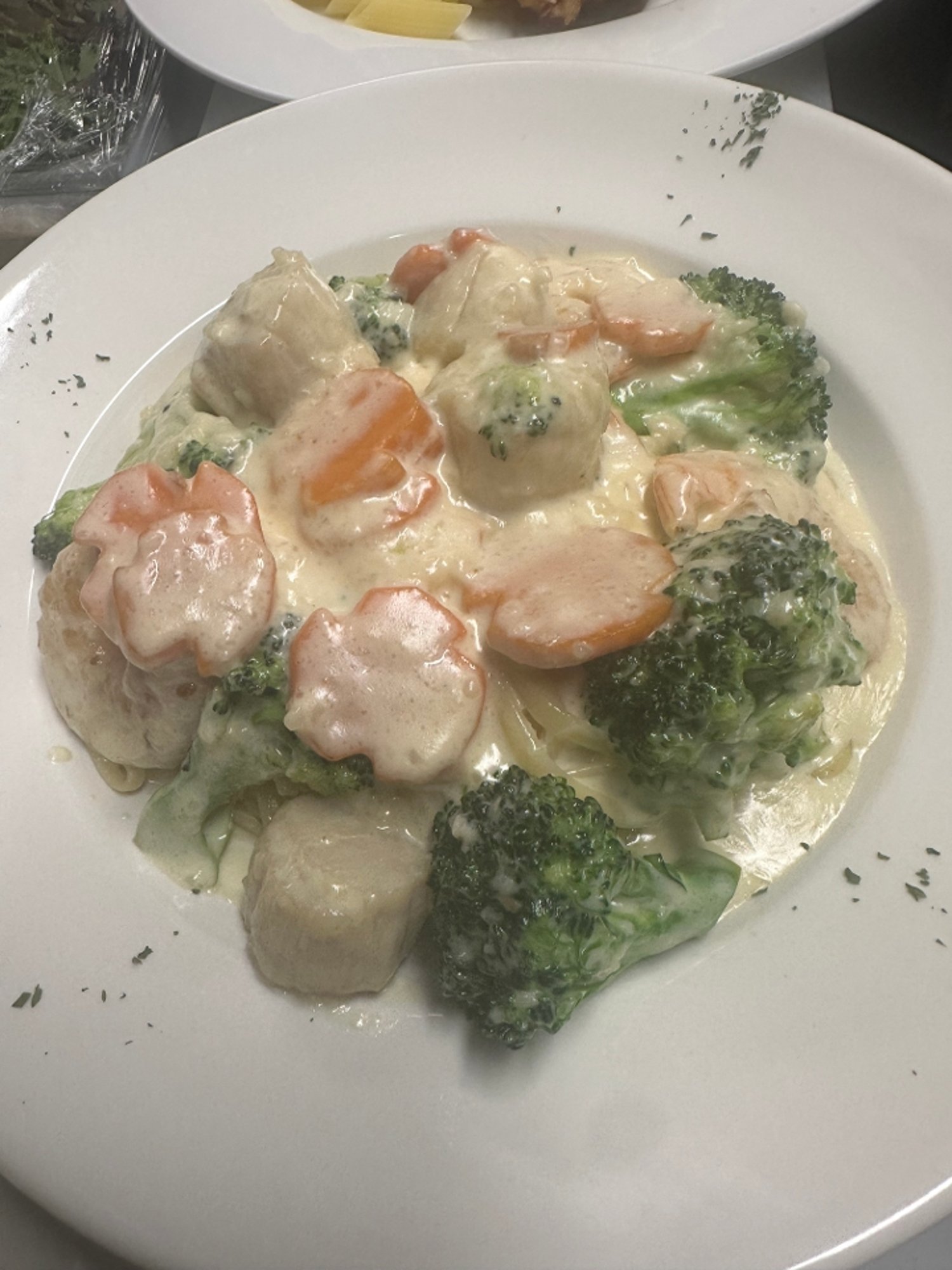 Seafood & Vegetable Alfredo