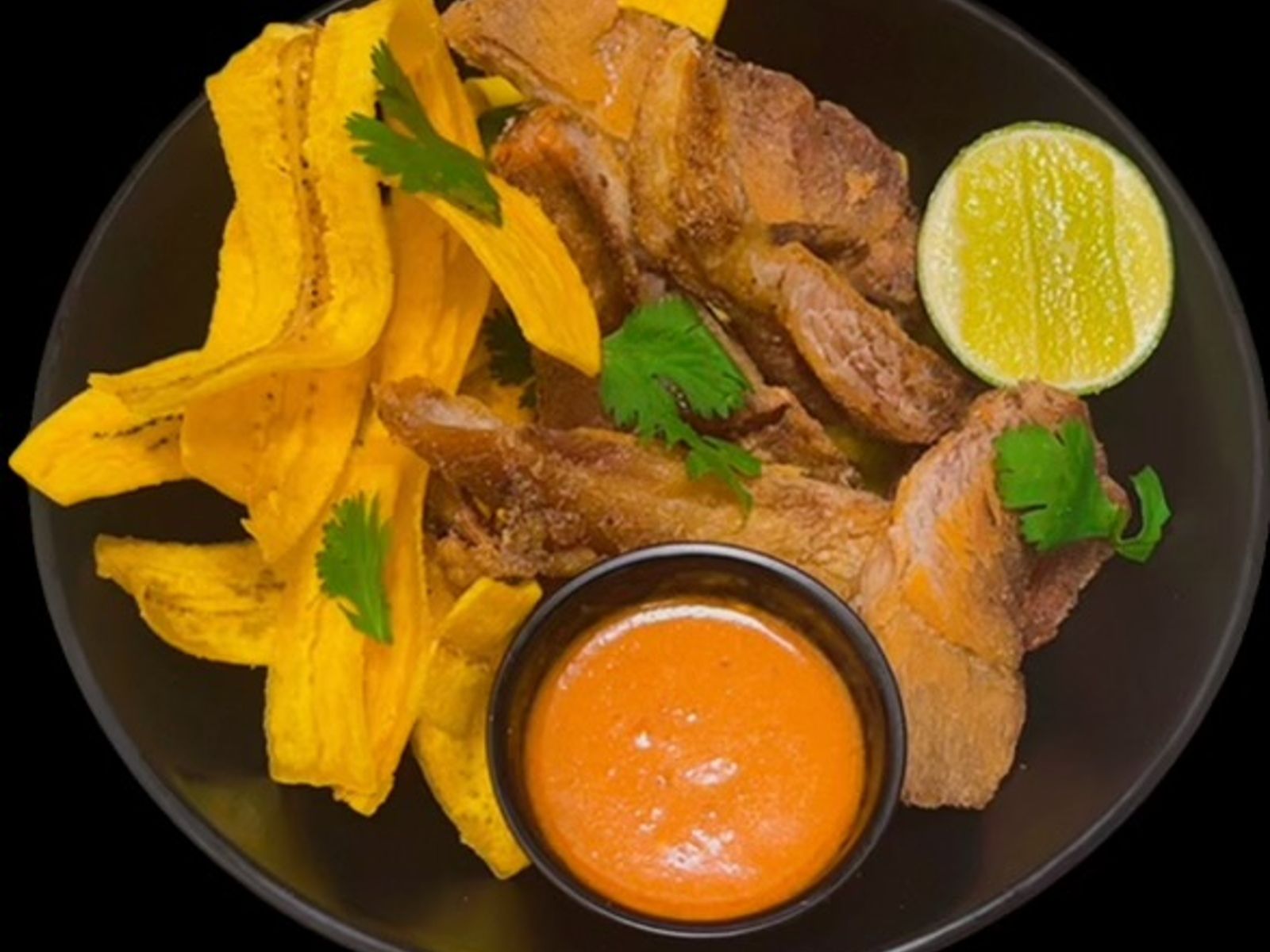 Chicharon w/ Plantains