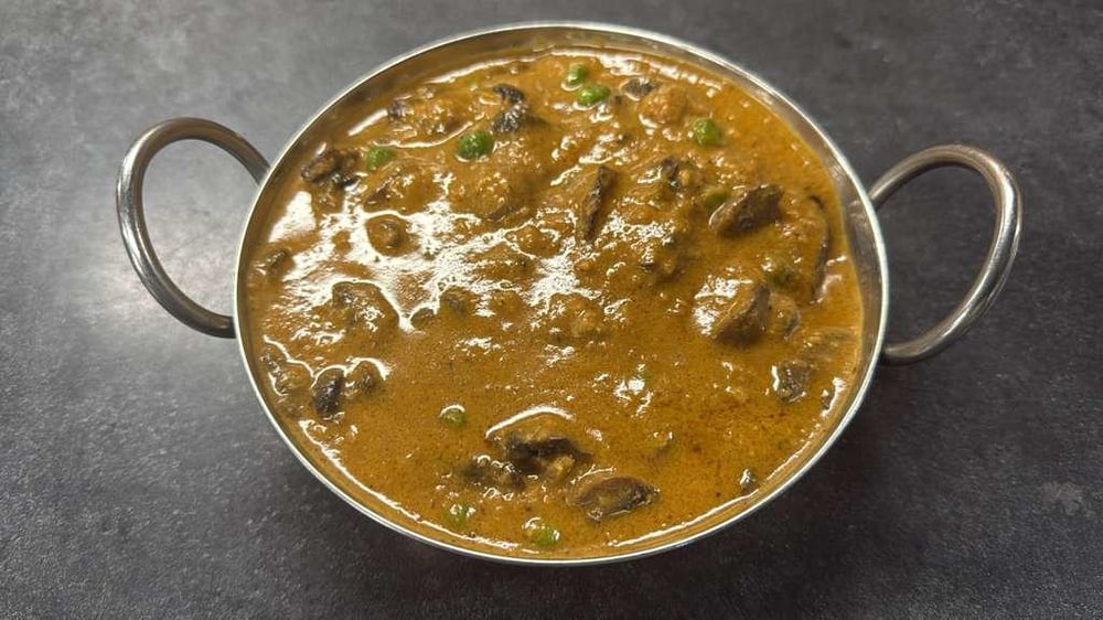 Mushroom Mutter (With Rice)
