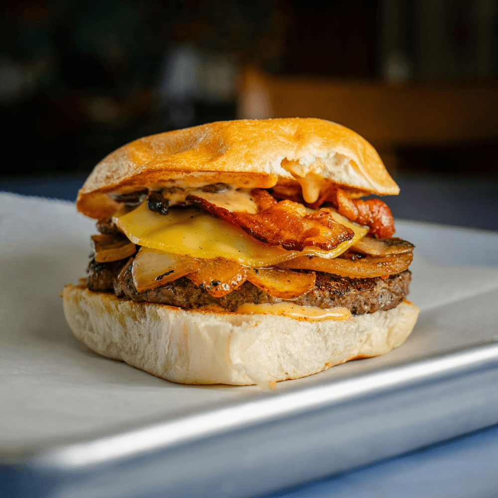 A'ha Smoked Gouda Burger
