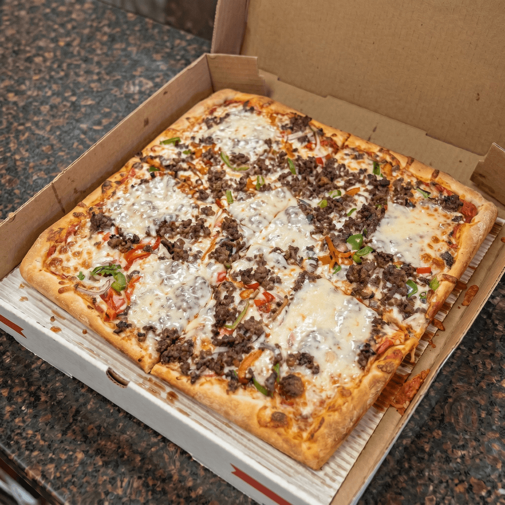 Cheesesteak Pizza