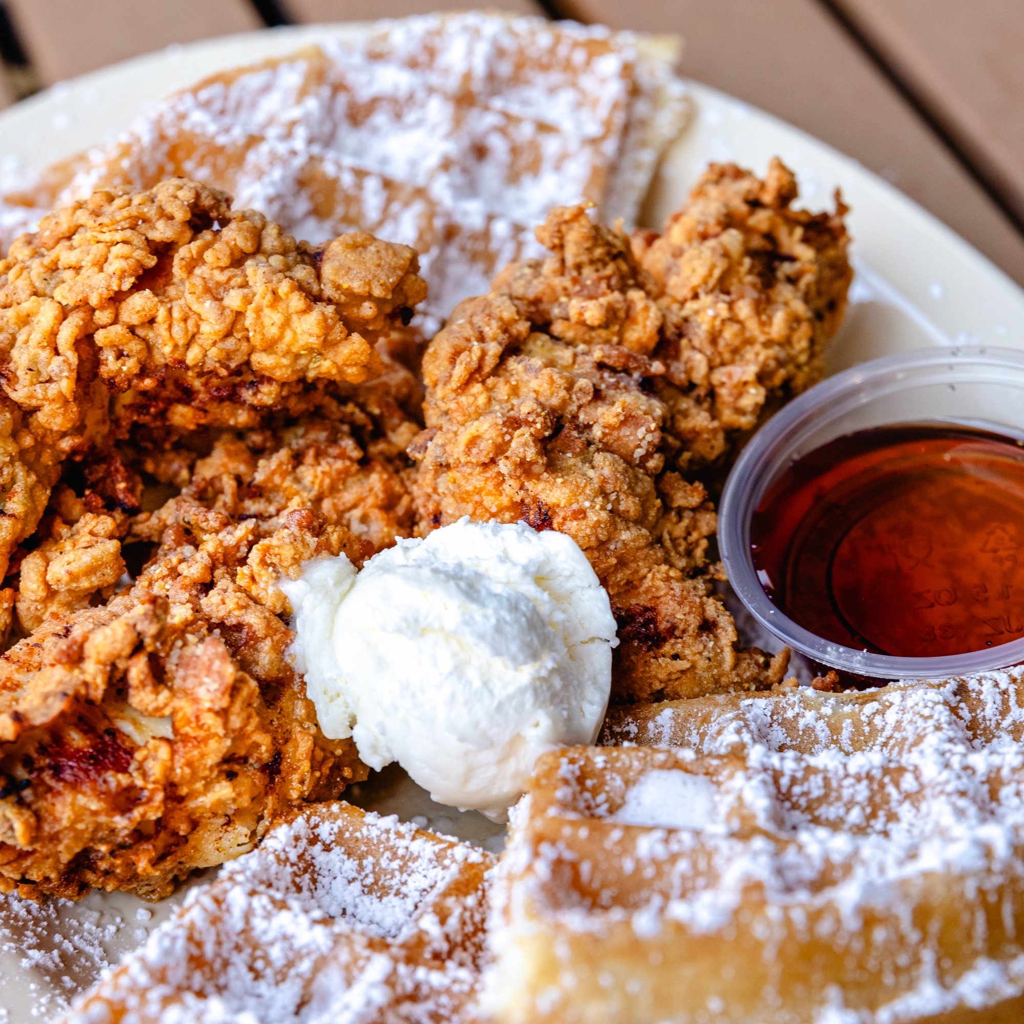 Chicken And Waffle Plate