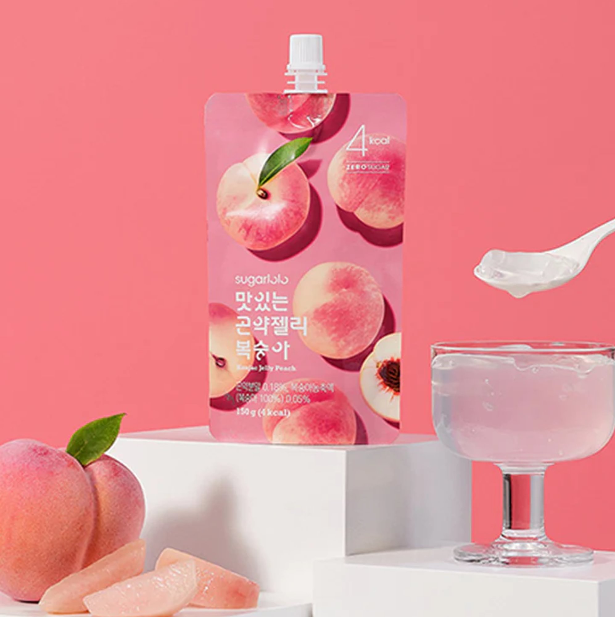 Sugarlolo Peach Konjac Jelly