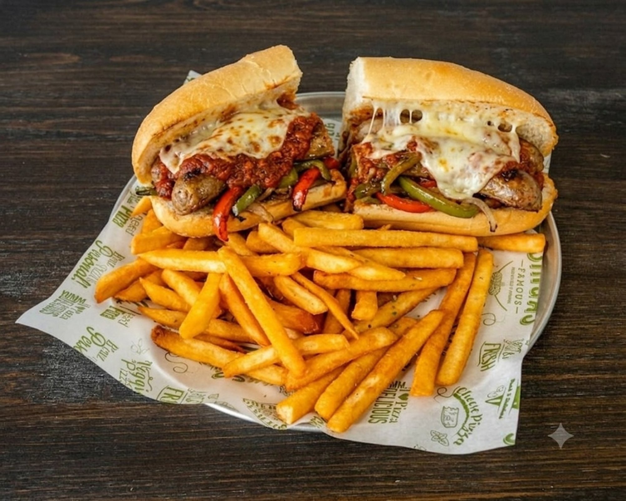 Sausage Parmigiana Sandwich