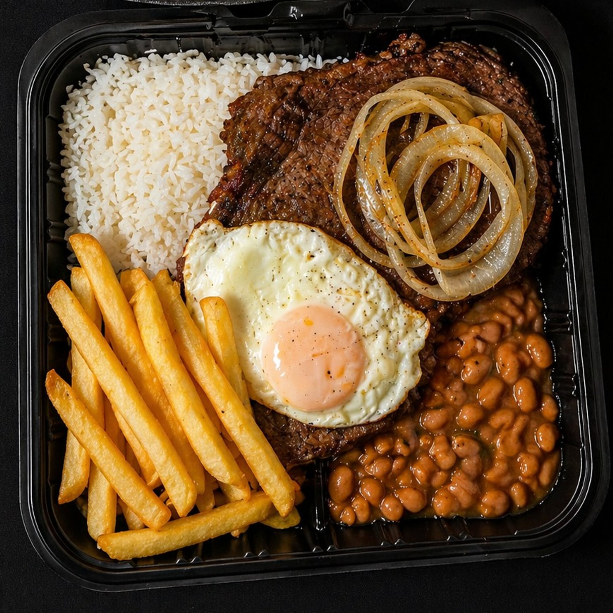 Bife Acebolado C/ Ovo Frito
