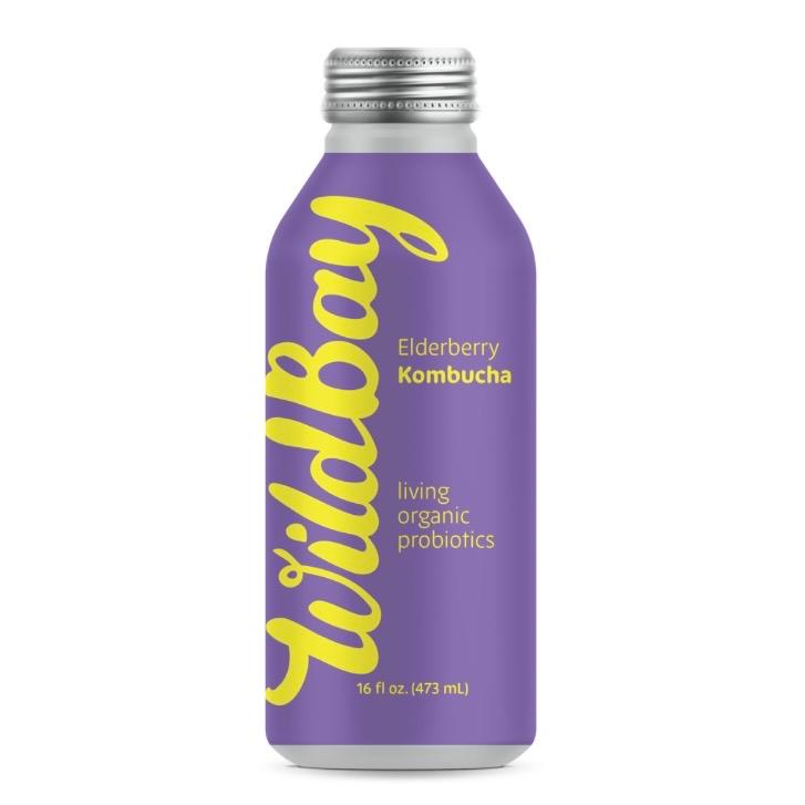 Wild Bay Elderberry Kombucha 16oz