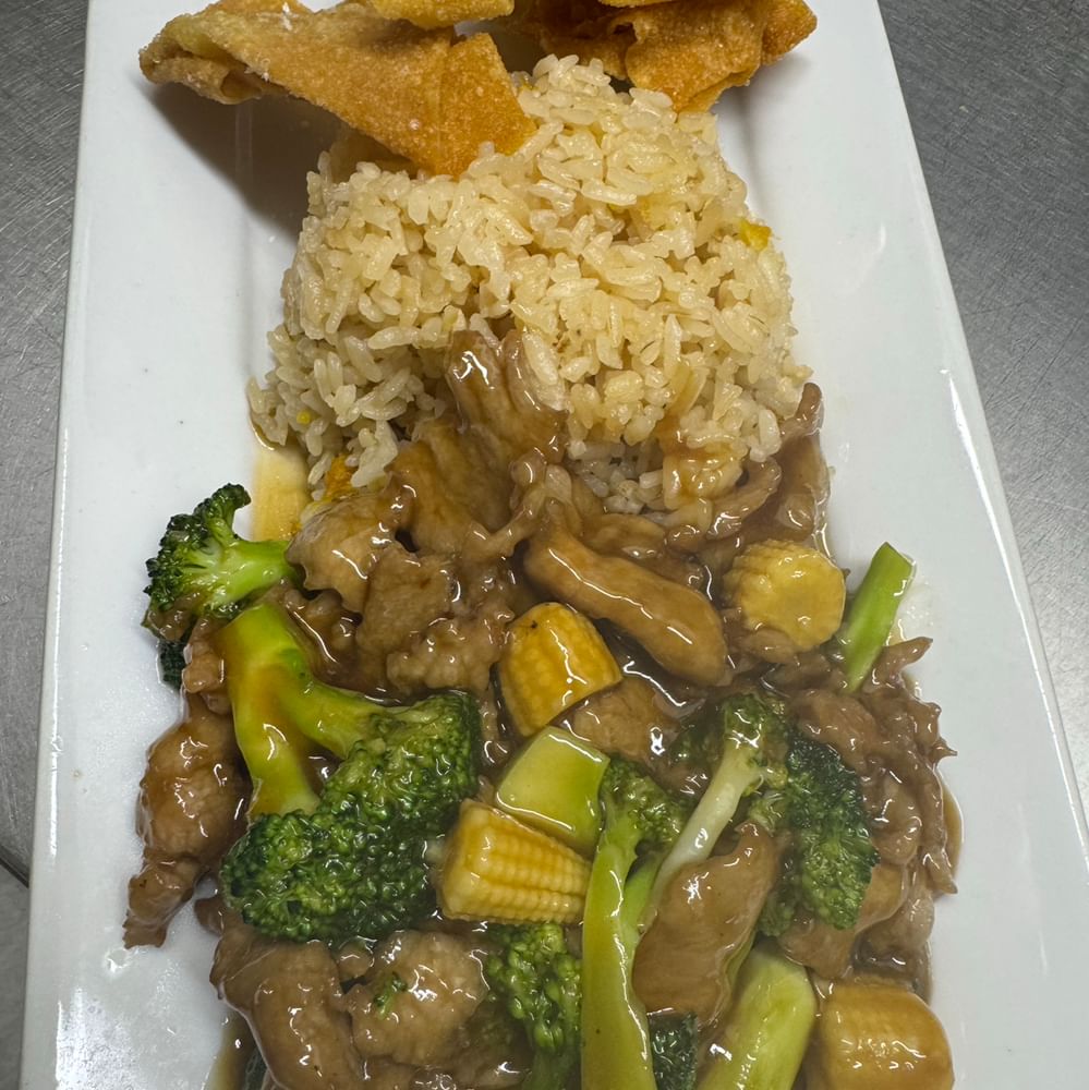 Beef with Oyster Sauce Lunch