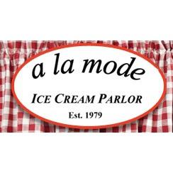 A La Mode Ice Cream Parlor Logo