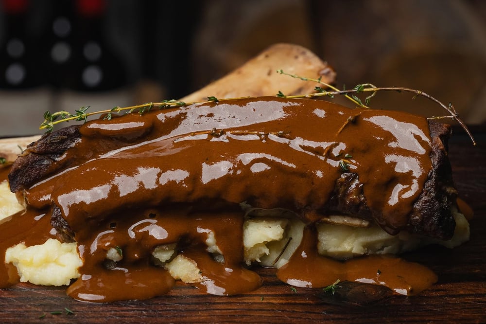 Braised Short Rib with Mole Sauce