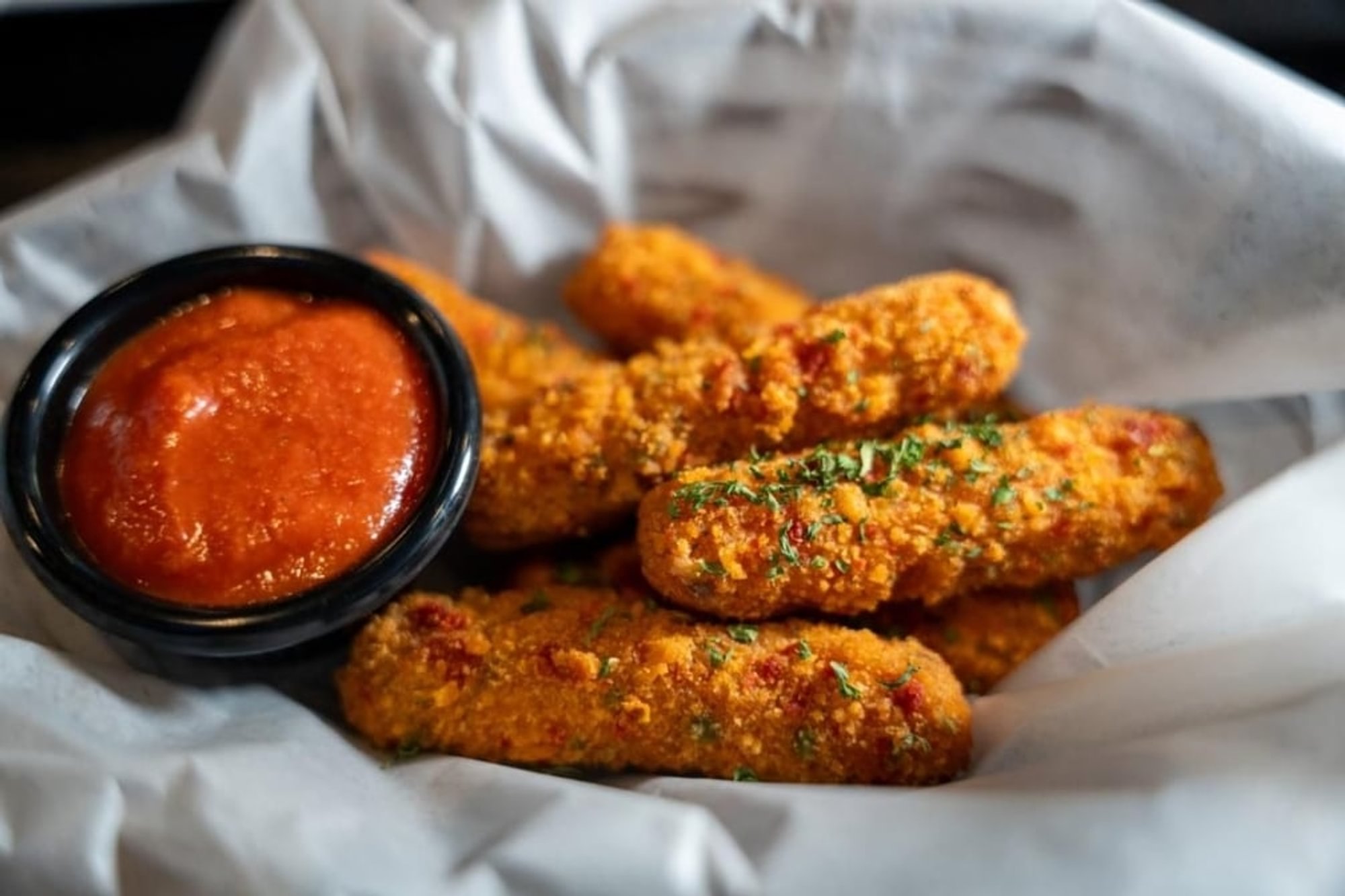Spicy Mozzarella Sticks