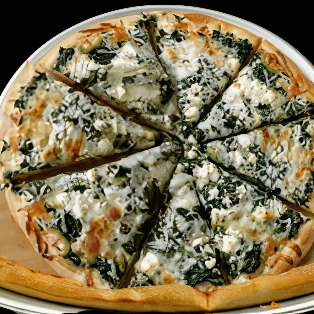 White Spinach Pizza