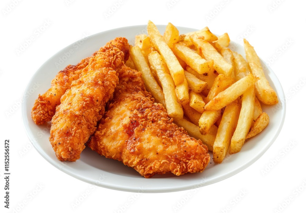 CHICKEN TENDERS fresh cut FRIES