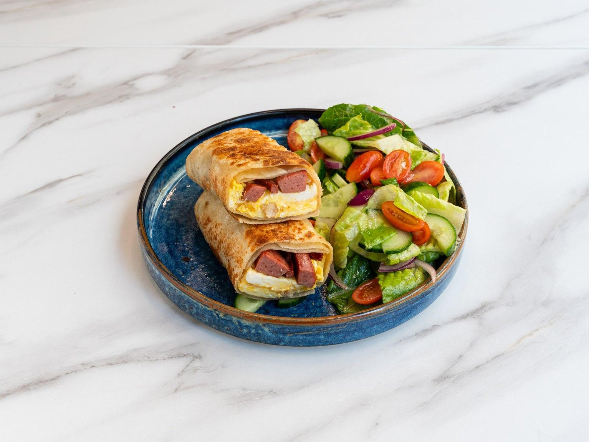 Halal Beef Salami Burrito