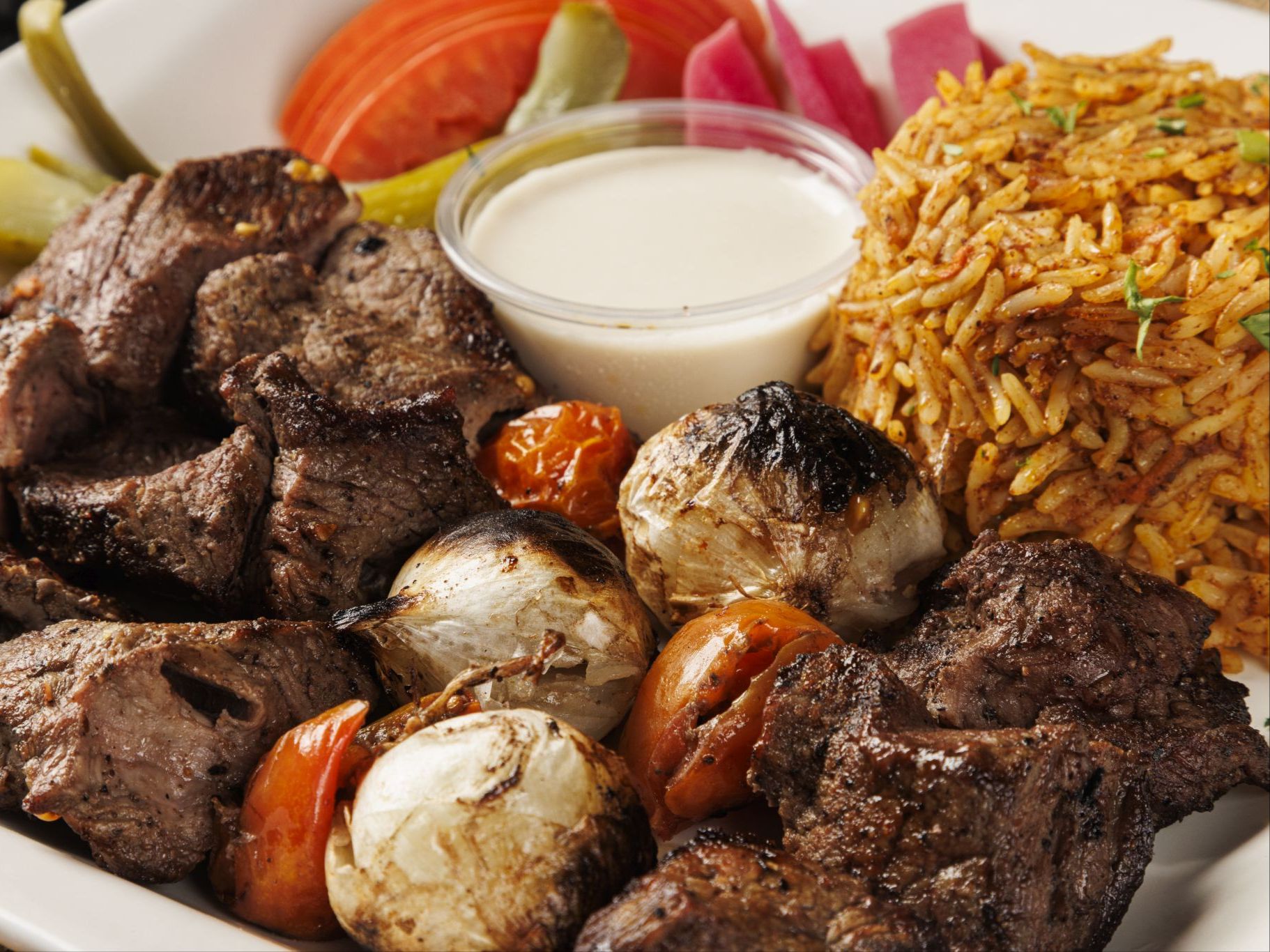 Beef Kabab Plate