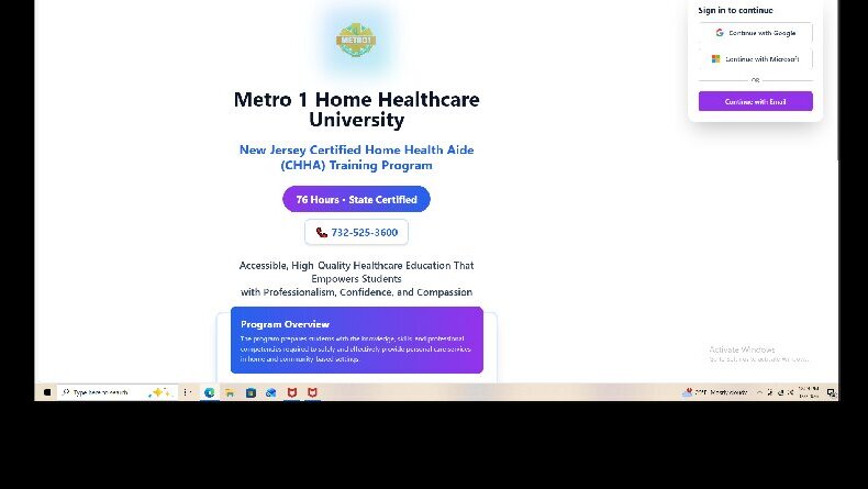 Metro 1 Home HealthCare Training Image
