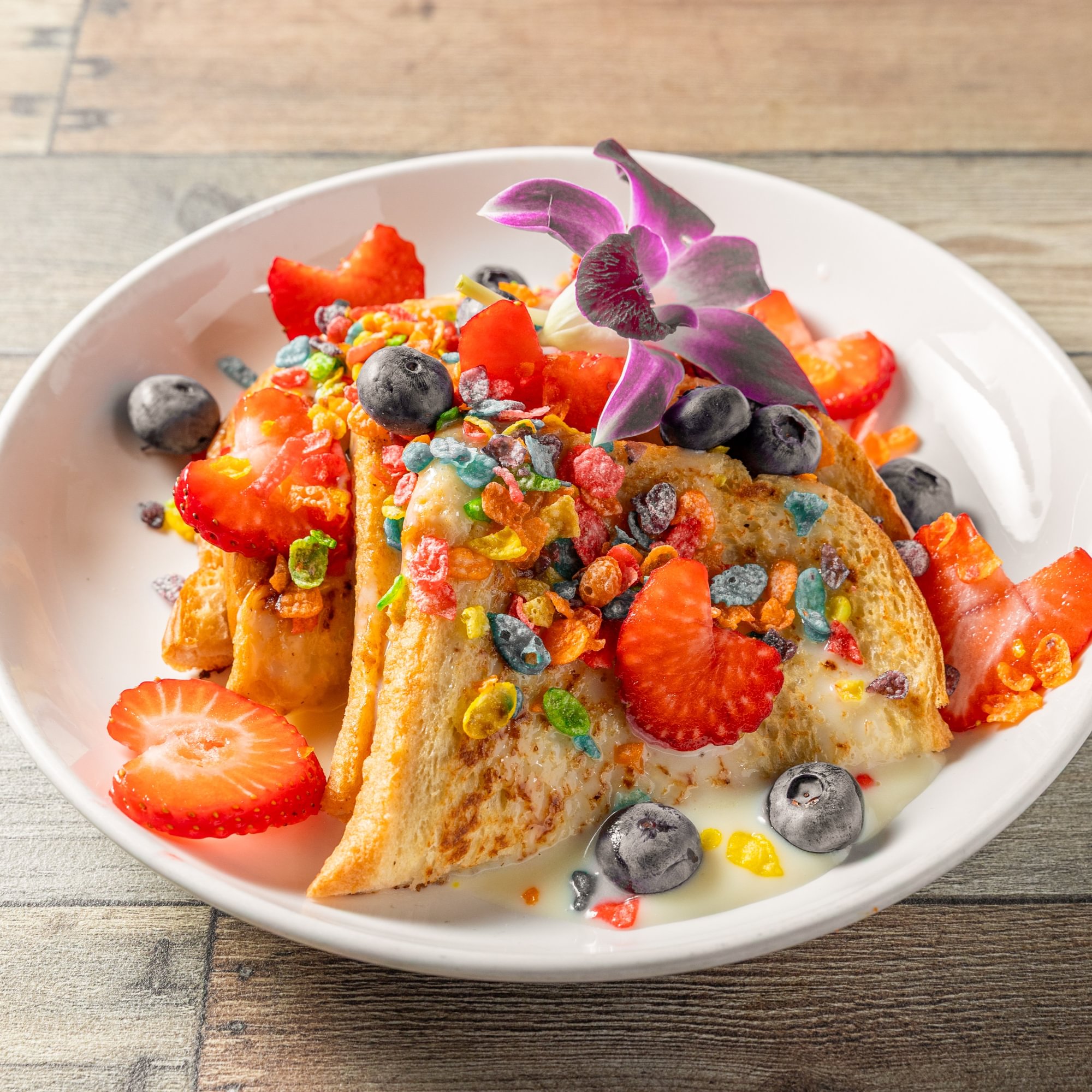 Fruity Pebbles French Toast