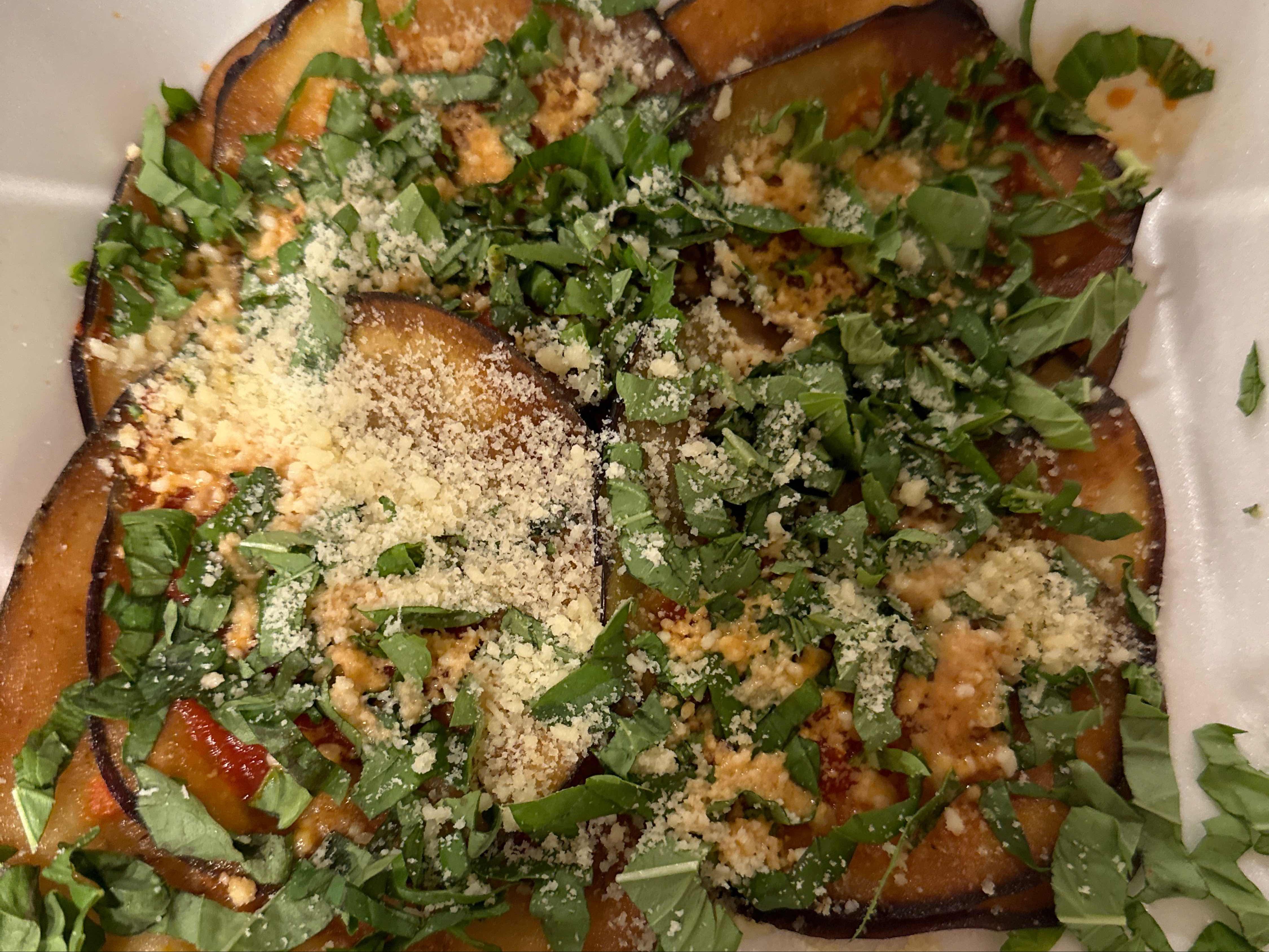 Tony's Eggplant Siciliana-Dinner
