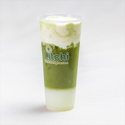Matcha Latte with Cheese Foam