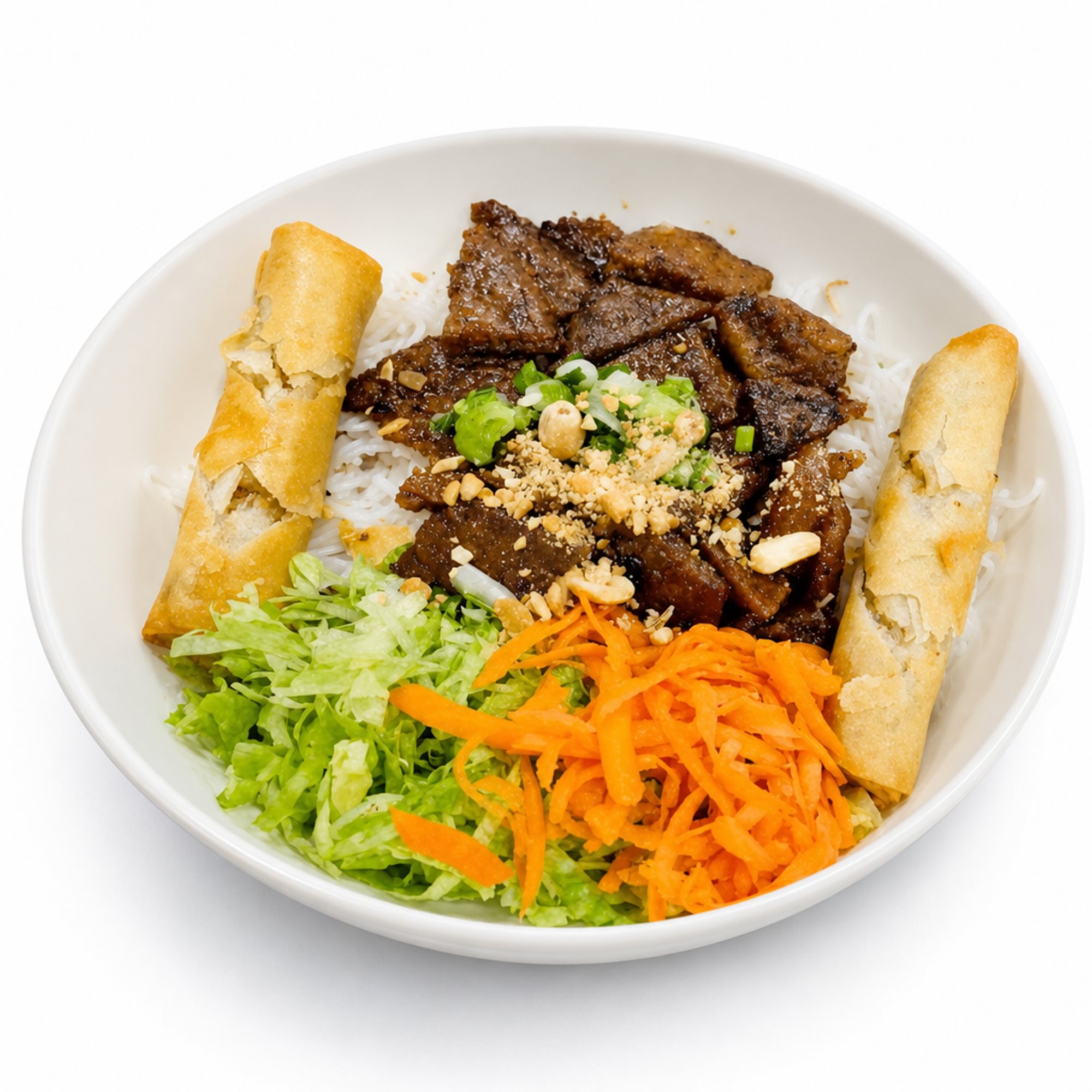 22. Bún Thịt Nướng Chả Giò (Grilled Pork & Egg Rolls)