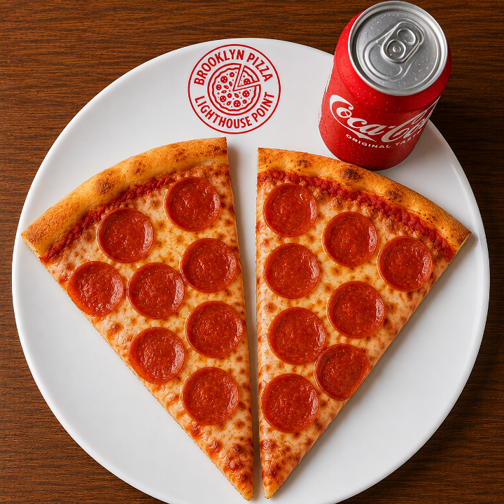 2 Specialty Slices + Can Soda