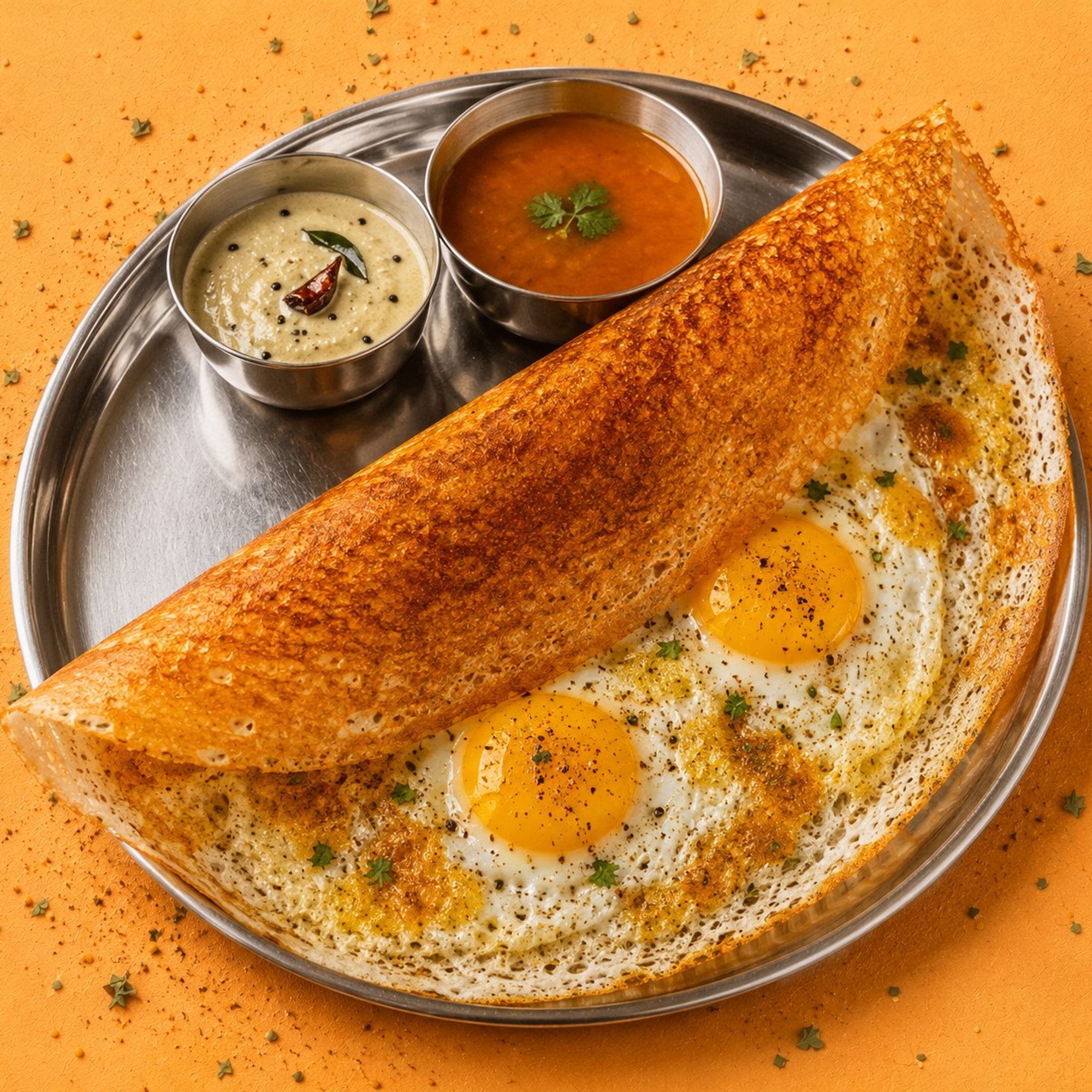 Double Egg Dosa