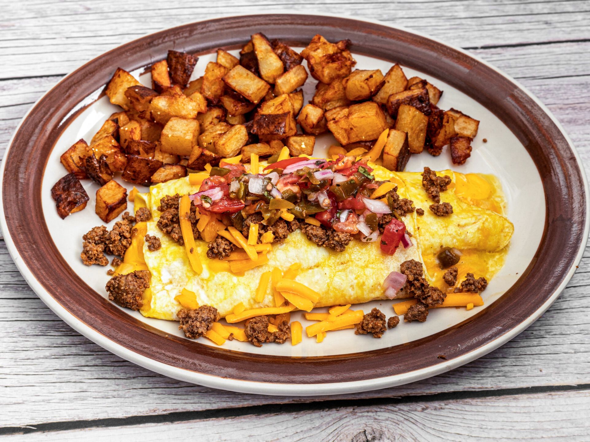 Eggroll Omelet: Tex-Mex