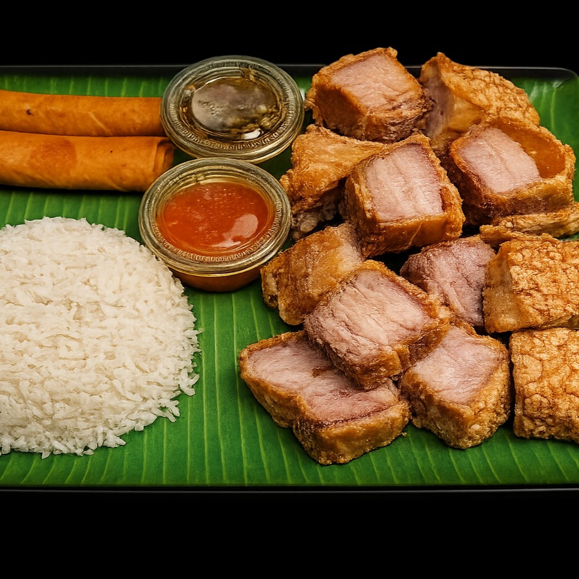 Lechon Kawali Combo (Fried Pork Belly)