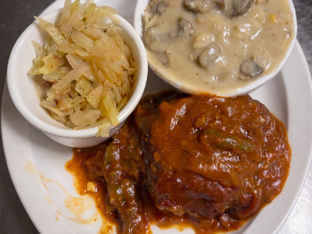 Barbeque Hamburger Plate