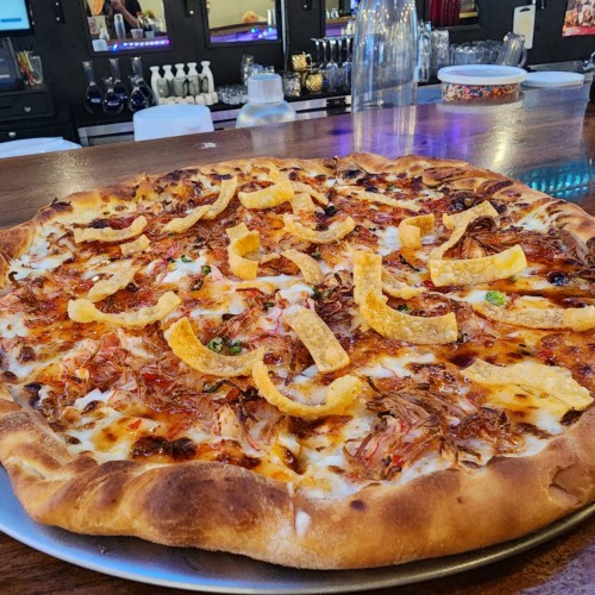Crab Rangoon pizza