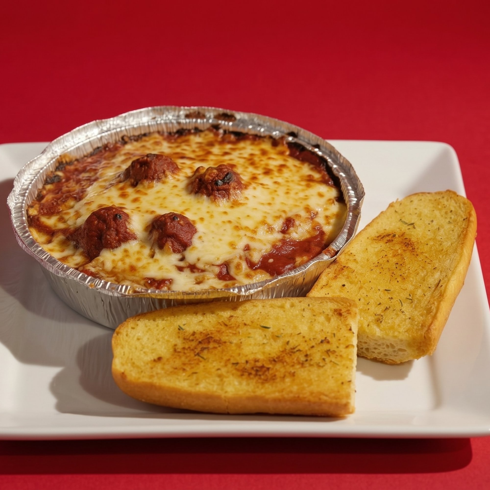 Lasagna with Garlic Bread