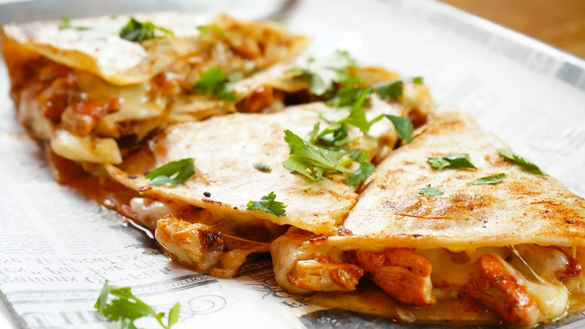 Chicken Adobo Quesadilla