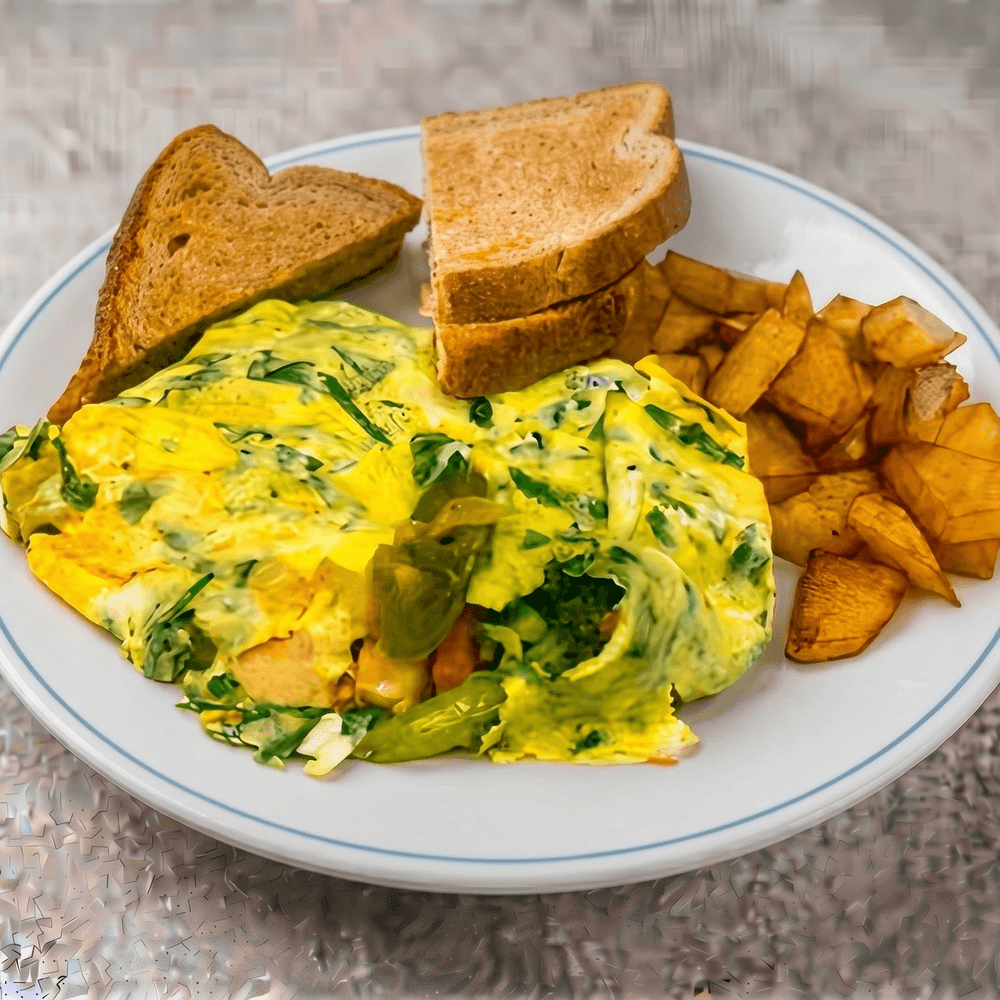 Veggie Omelette with Cheese