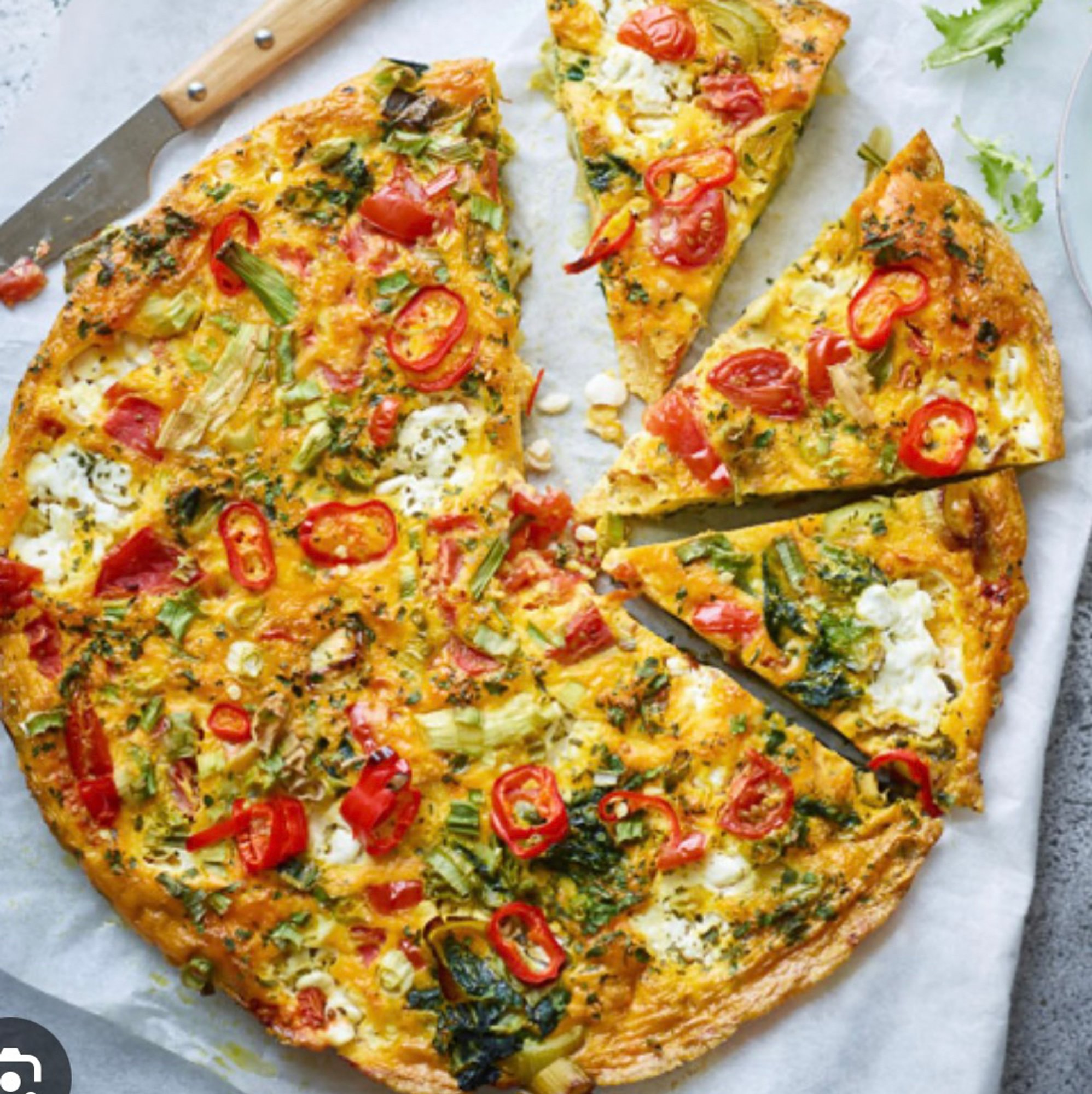 Omelette Pizza