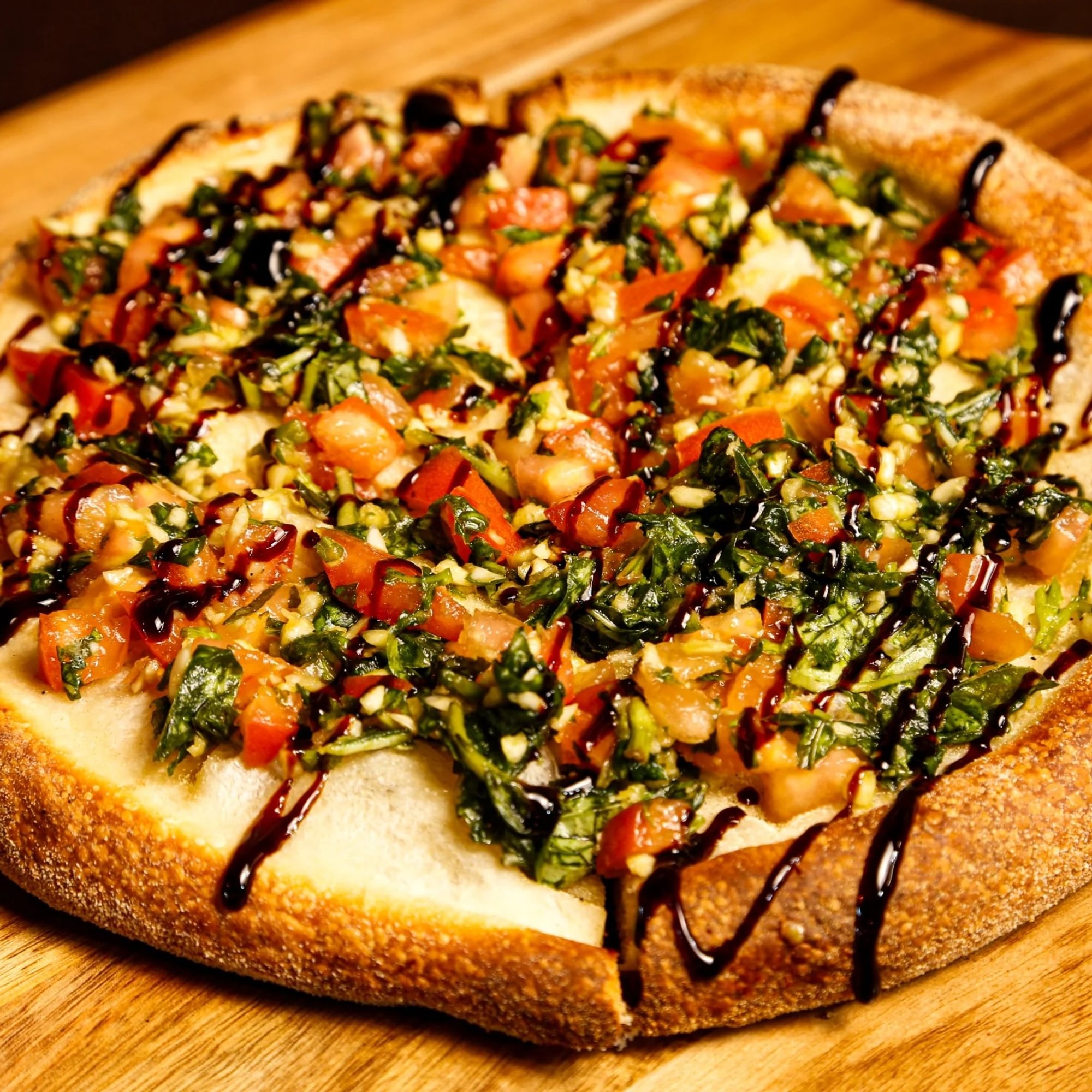 Bruschetta Crispy Pizza