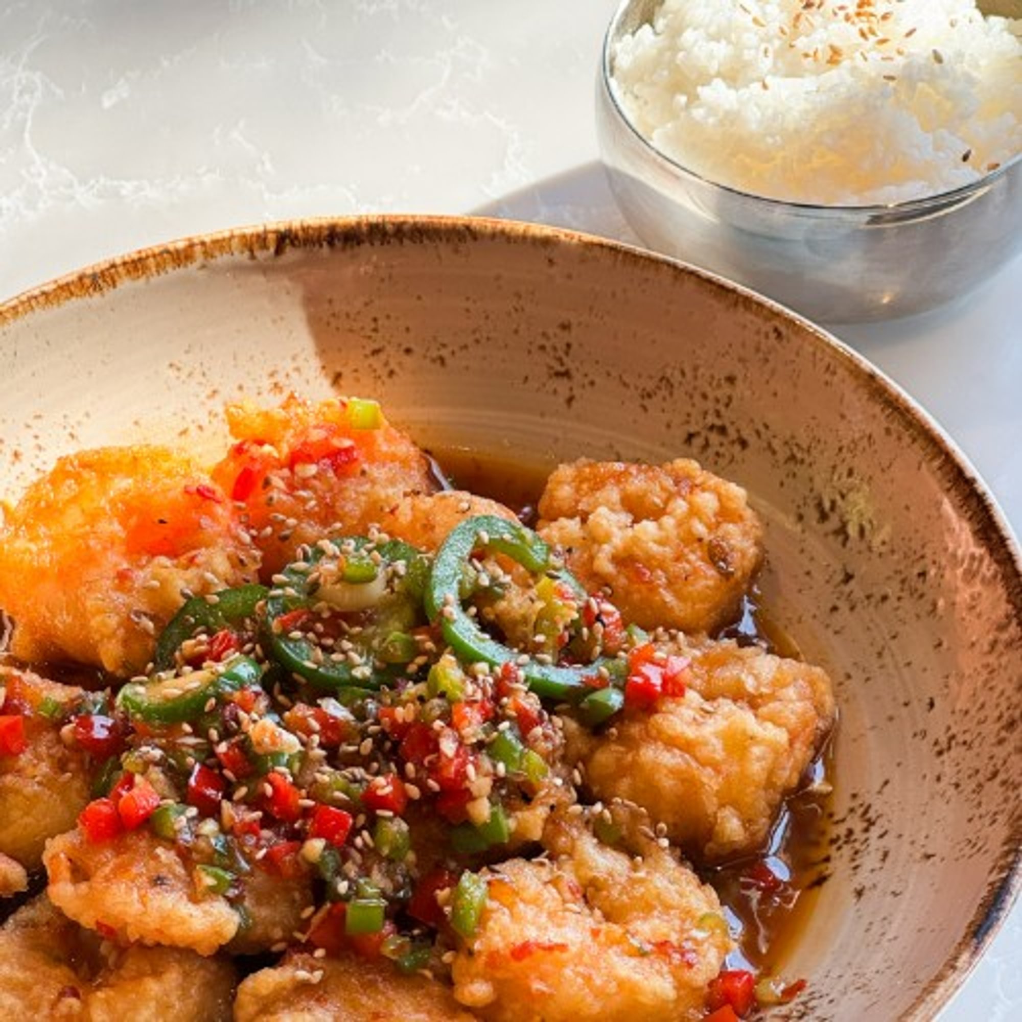 Spicy Garlic & Sour Shrimp