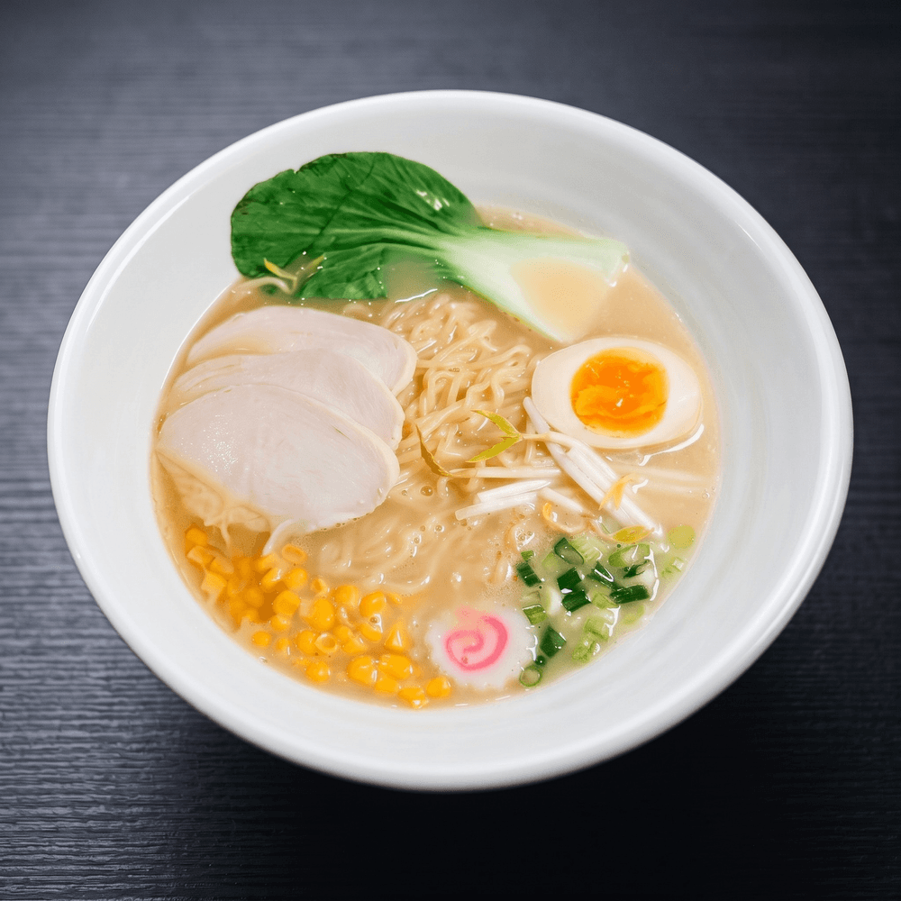 Creamy Chicken Ramen (chicken broth)