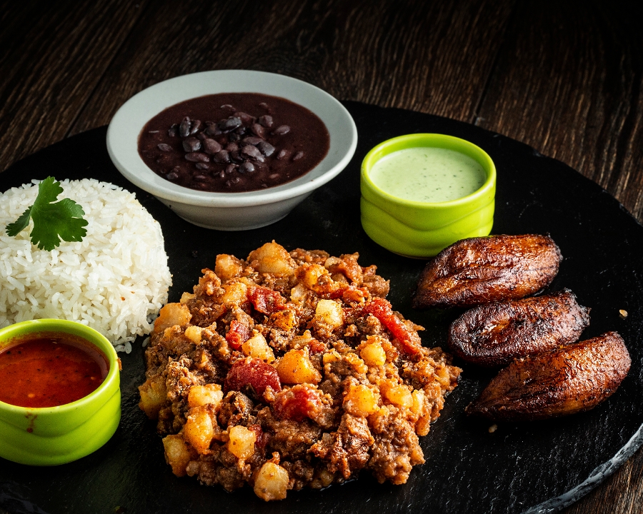 BEEF PICADILLO PLATE