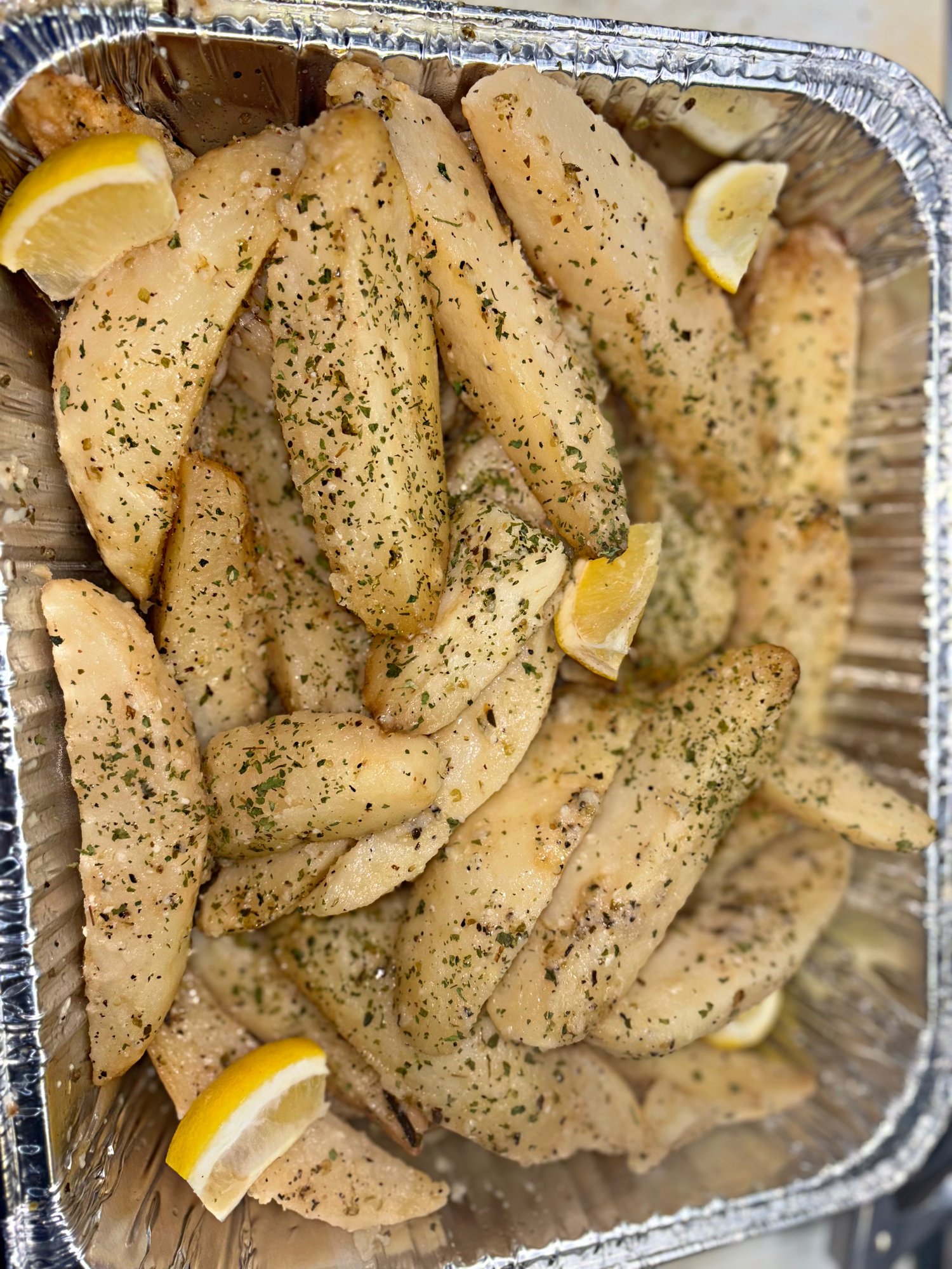 GREEK LEMON OVEN ROASTED POTATOES