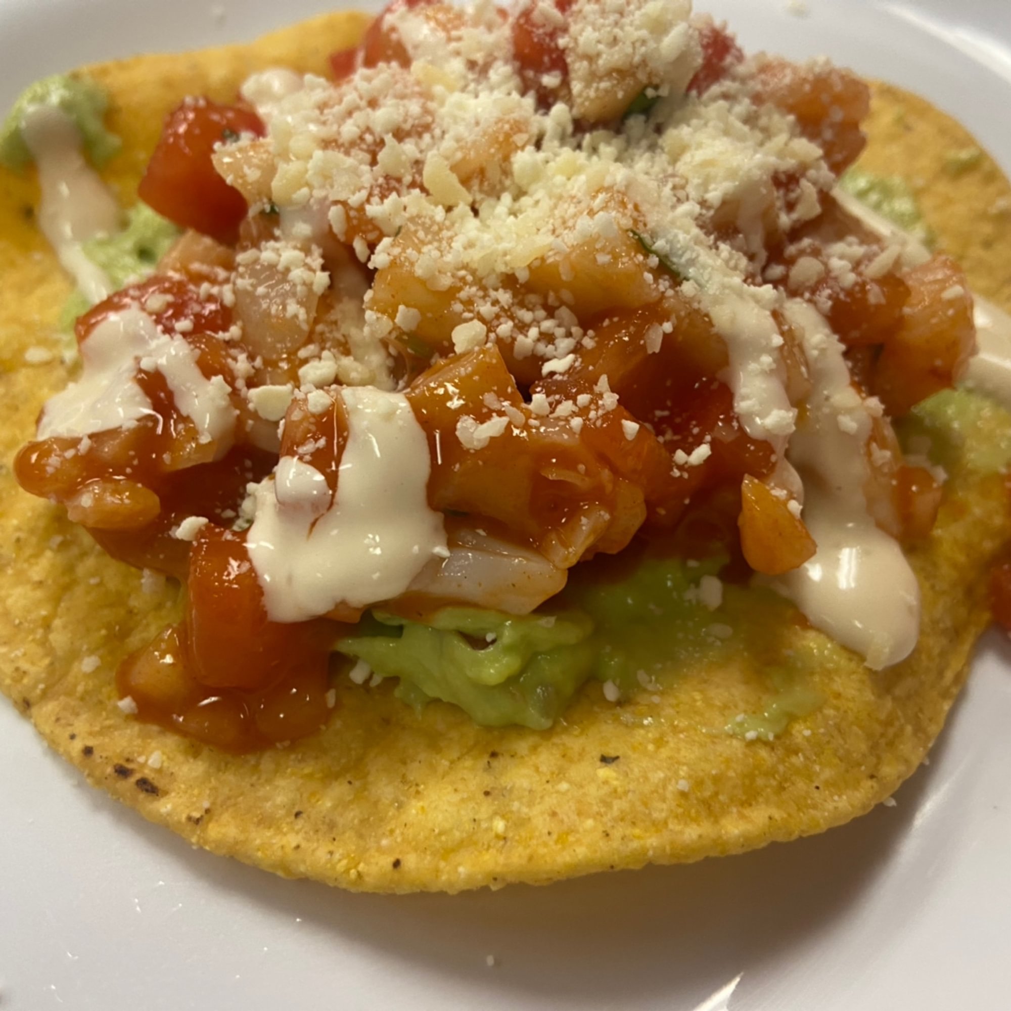 SHRIMP TOSTADAS