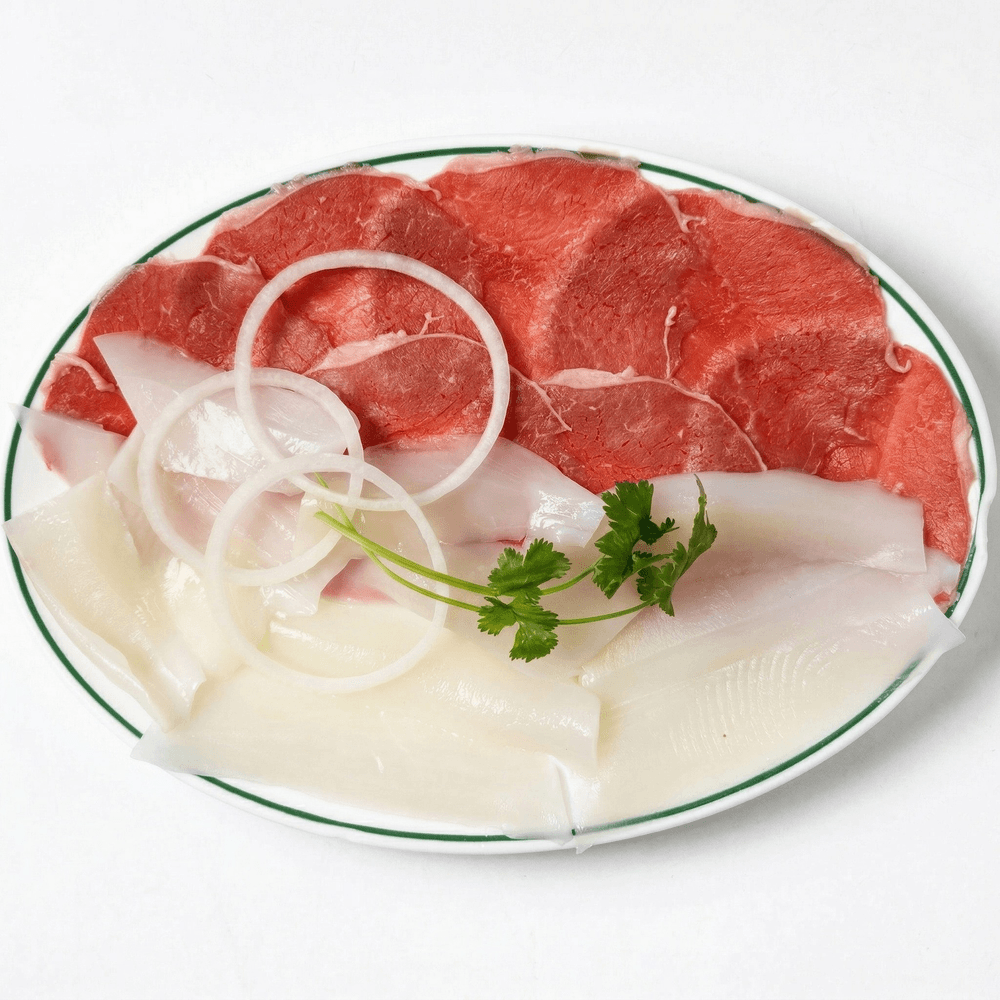 Squid & Beef Hot Pot/Mực & Bò Nhúng Dấm