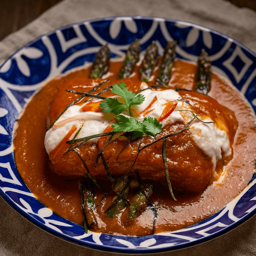 Salmon choo chee curry