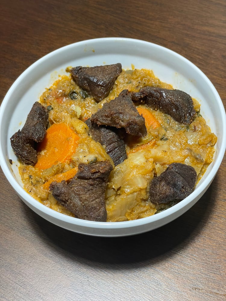 Haitian Legumes with Beef