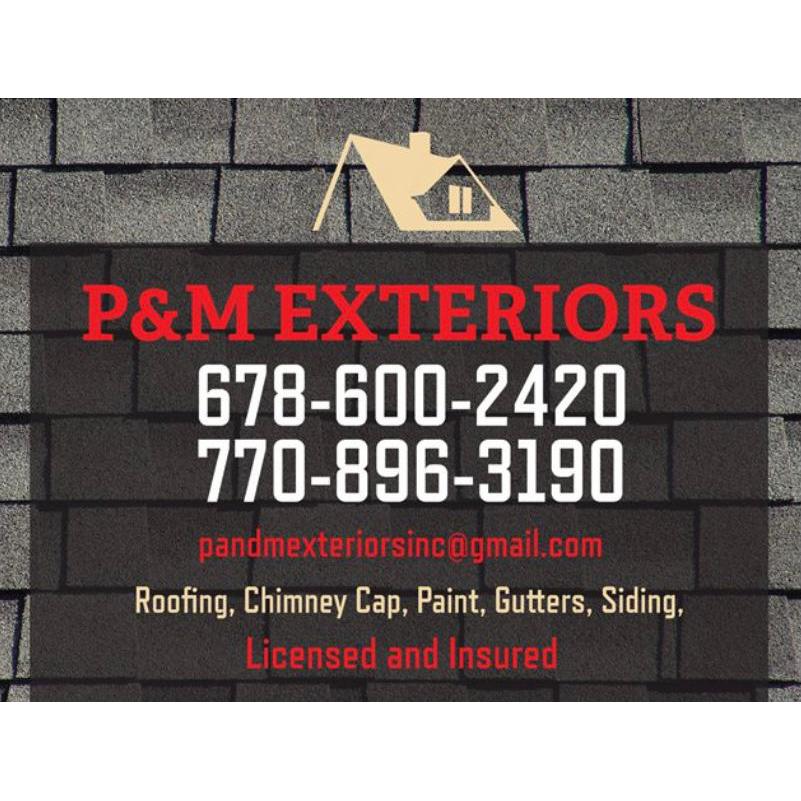 P&amp;M Exteriors Logo